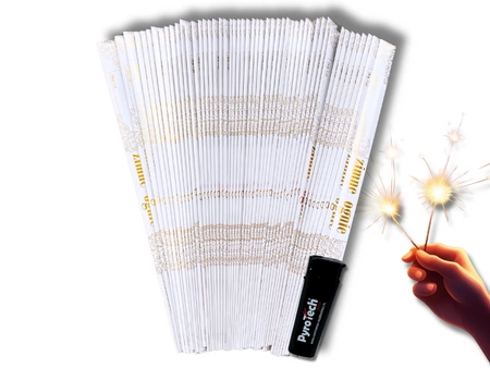 Zestaw 250x Weselne Zimne Ognie 70cm + zapalniczka żarowa GRATIS - Surex