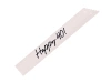 Szarfa - Happy 40 - Kremowa - 76 cm - 1 szt.