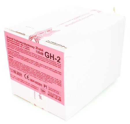 ZESTAW - 20 x GRANAT HUKOWO-BŁYSKOWY - Zawleczka - GH-2 - B&G