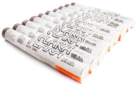 ZESTAW 10 x FLARA - Biała z białym dymem - Lontowa - ZX8019 - Surex